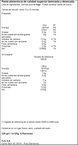 El Pavo - Cannelloni, 125 g