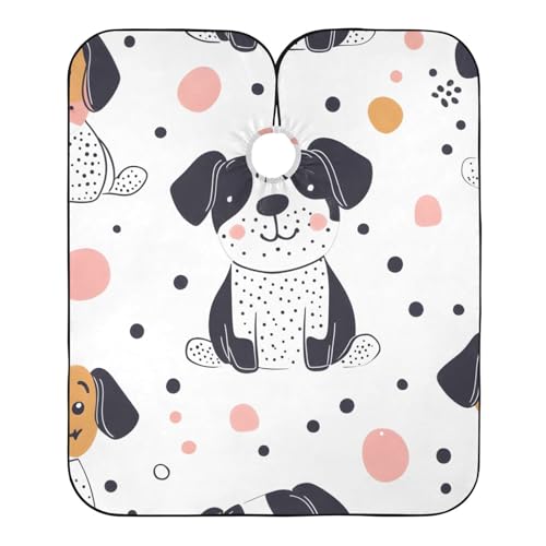 Hezely Funny Dogs Hair Dye Cape, Barber Cape for Adults,Waterproof Salon Cape,Waterproof Hairdressing Styling Hair Cutting, 65