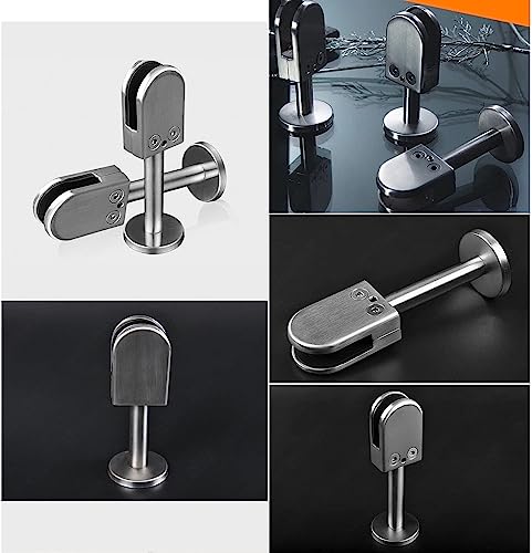 Abrazaderas de vidrio para instalar mamparas y barandillas ajustables de 6 a 8 mm 6