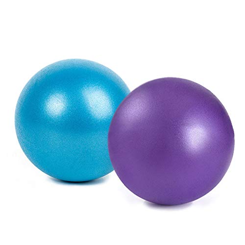 Mini Yoga Ball Thickened Stability Balance Ball Pilates Barre Physical Fitness Exercise Ball, Set of 2