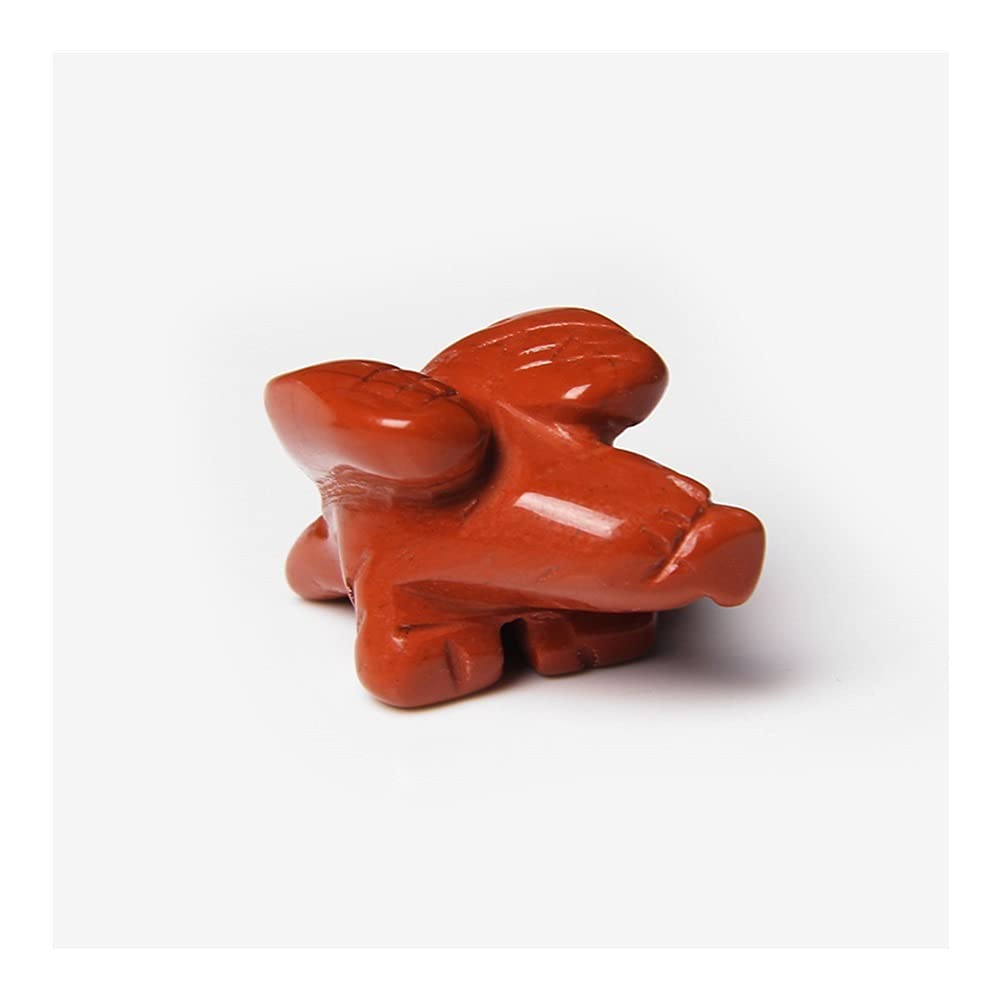 SnamicE Natural crystal rough 1PC Cat Eagle Statue Lucky Natural Carving Crystal Stone Animals Figurines Stone Decoration Gifts Crafts,30.red Stone Eagle
