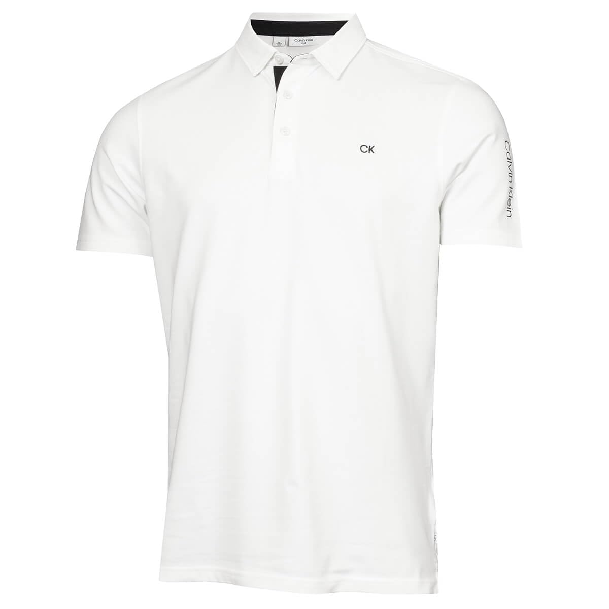 Calvin Klein Men's White Uni Golf Polo Shirt - Xxl