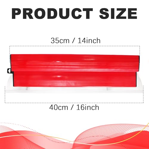 16” Drywall Skimming Blade, 2 PC 0.3mm Stainless Steel Skimming Blade, Drywall Smoothing Spatula Knife for Finishing Wall, Plaster, Wallboard by WYPROCEED - Image 2
