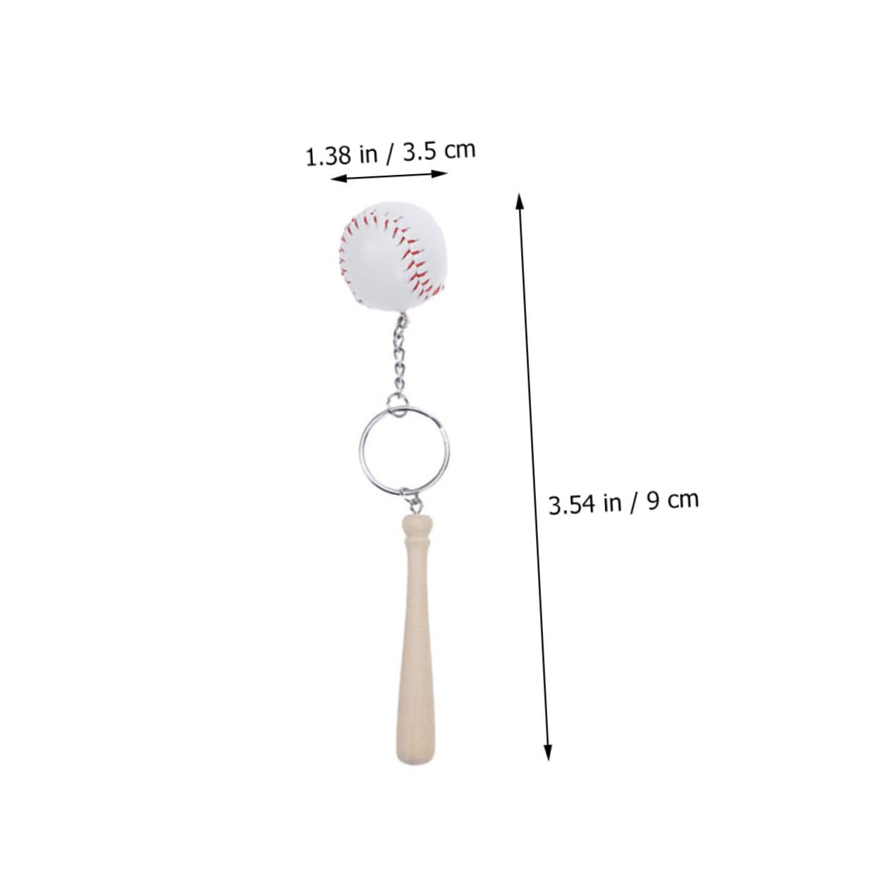 Healeved 16pezzi Portachiavi Da Baseball in Palla Accessorio Unisex Per e Borse Idea Regalo Per Amanti Del Baseball