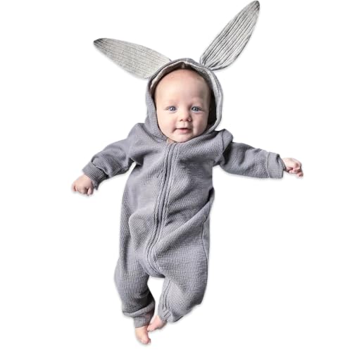 Image of Simplee kids Baby Bunny Outfits Romper,Zipper Up | Warm and Soft,Easter Day and Daily Wear,for Baby and Toddler Boys and Girls