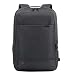 SHUOOFU Sac À Dos pour Ordinateur Portable, Sac À Dos pour Ordinateur De Travail De Voyage d'affaires avec Port De Charge USB, Sac De Lycée Léger pour Garçons Hommes Femmes (15,6"),Noir