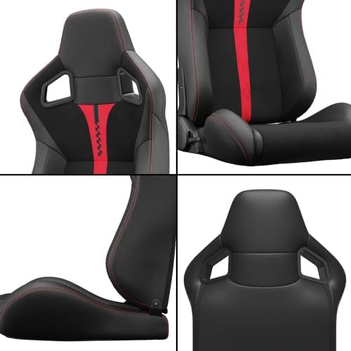 Racing Seats for Cars - Premium Pair of Ergonomic Sim Racing Seats