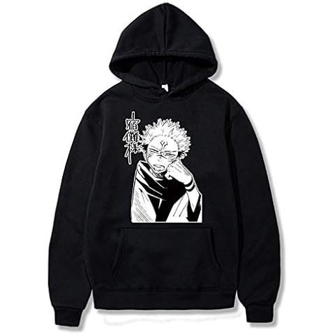 Anime Unisex Jujutsu Kaisen Hoodie Long Sleeve Ryomen Sukuna Pullover Sweatshirts Cover