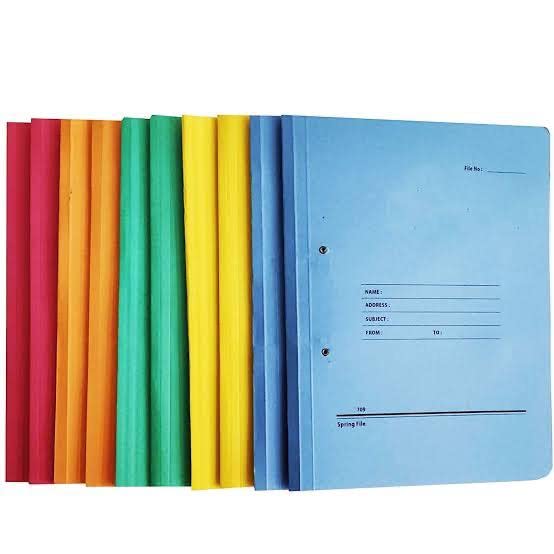 Image of Jai Ambe Enterprises Cobra File Spring File Folder for documents Pack of (Green, 18)