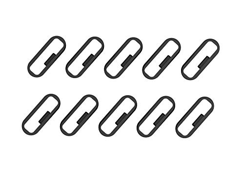 Strap Loop Fastener Rings Compatible with Garmin Vivosmart HR HR+ Approach X40 Bands Black Rubber Replacement Watch Strap Keeper Loop Security Holder Retainer Ring for Vivosmart HR Plus Smartwatch