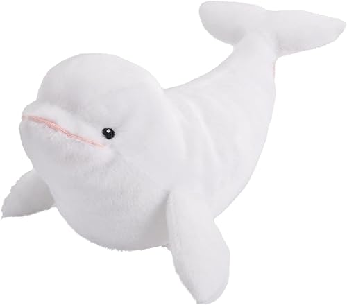 Miniatura 1 de Wild Republic Ecokins Mini, ballena Beluga, animal de peluche, 8 pulgadas, regalo para niños, juguete de peluche, hecho de botellas de agua