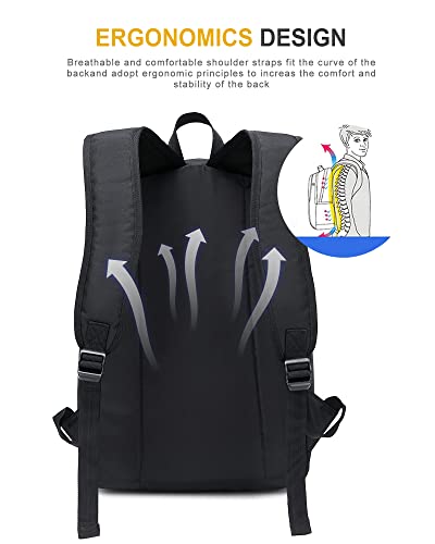 Boxsam Lightweight Bookbag For Men Women, Classic Basic Backpack For College Travel Work For Girls Boys, Waterproof Daily Bag Casual Backpack #TOP4