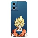 Imagen describiendo el producto Funda Oficial Dragon Ball Goku Super Saiyan para Motorola Moto G34
