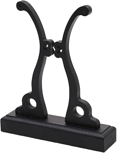 Auncfofo Soporte de ventilador de mano chino de madera resistente plegable soporte redondo para ventilador base de exhibición para el hogar y la