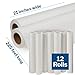 McKesson Medical Exam Table Paper Rolls [12 Rolls] – 21 in x 225 ft White Standard Smooth Disposable Bed Cover for Doctor, Spa, Diaper Changing, Waxing, Nursing, Chiropractor, Patternmaking, Tracing