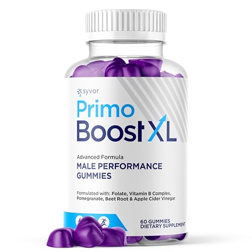 Primo Boost XL Gummies, Official Primo Boost XL Gummys with All Natural Ingredients, Advanced PrimoBoost Health & Wellness Support Formula with Max Strength Active Lifestyle Vitamins (60 Gummies)