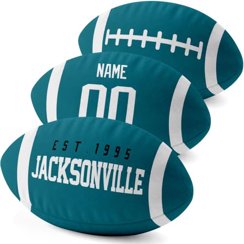 Image of ANTKING Jacksonville Throw Pillow Custom Name Number for Men Boy Gifts