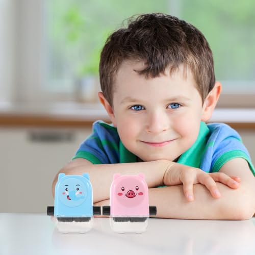 Sellos Rodantes de Matemáticas de Plástico con Rodillo Ajustable y Agarre Ergonómico Escolar Set de 4 7
