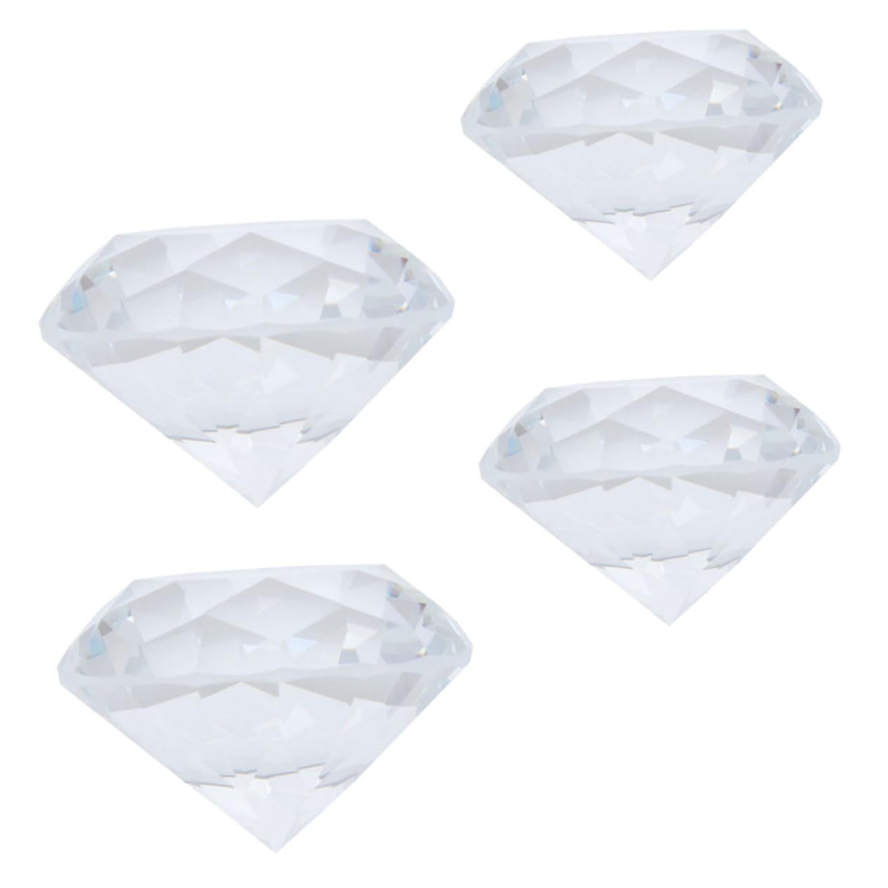 Kisangel Adorno de Diamante Falso de Cristal 4 Piezas para Manicura