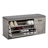 [Abmessungen] Außenmaße: 100 x 30 x 46 cm, maximale Tragfähigkeit: 120 kg. 30 cm Tiefe eignet sich für Schuhe mit Schuhgrößen von 36 bis 45. Es ist für Turnschuhe, Basketballschuhe, Lederschuhe und Slippers besonders geeignet.