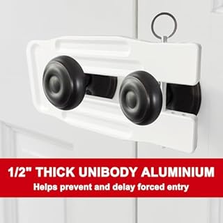 French Door Lock Childproof | Adjustable Double Door Reinforcement Lock for French Doors Home Security | Add High Security to Prevent Home Unauthorized Entry | Unibody Aluminum Construction