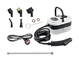 Foandbevi Steam Cleaners, 2500W Steam Cleaner Handheld with 6 Speeds High-Pressure, Steamer Cleaning Machine with 3 Brush Heads 1.2L Water Tank for Kitchen Bathroom Living Room Car