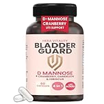 Bladder Support Capsules for Women – D-Mannose & Cranberry Complex – Urinary Health Supplement & Bladder Control Support – 60 Vegan Capsules – UK Made