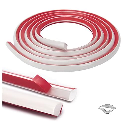 Art3d 10Ft Flexible Trim Caulk Strip, Peel and Stick Trim for Molding, Tile Edge, Ceiling, Wall Corner in White