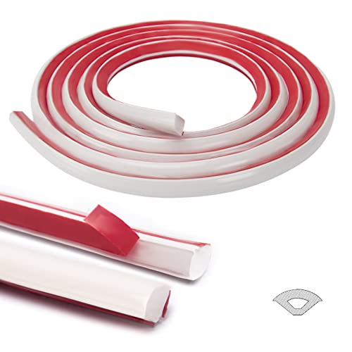 Art3d 10 ft Flexible Peel and Stick Wall Molding Trim Caulk Strip, White by Art3d - Used condition - US$12.77