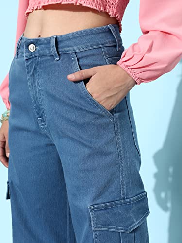 Image of Dolce Crudo High Rise Wide Leg Jeans for Women