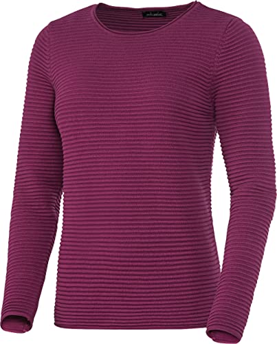 Emilia Parker Damen Reliefpullover, Strickpulli aus Reiner Baumwolle, Langarmshirt für Frauen, für sportlich-Elegante Looks in Beruf & Freizeit, Gr. 36-48 Cover