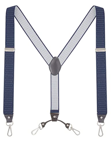 Image of Men's Suspenders with Swivel Hooks and Adjustable Braces, Suitable for Heavy Duty, Big and Tall