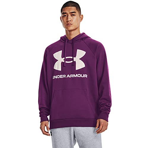 Under Armour Mens Rival Cotton Blend Raglan Lightweight Fleece Hoody