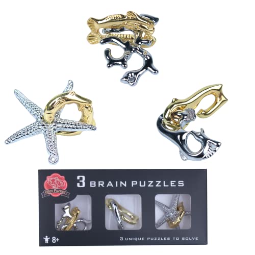 Brain Teaser Puzzle For Adults Puzzles Metal Hole Lock Adult Educational Toy Games For Adults Teens Educational Toy Gift (Gold) #TOP15