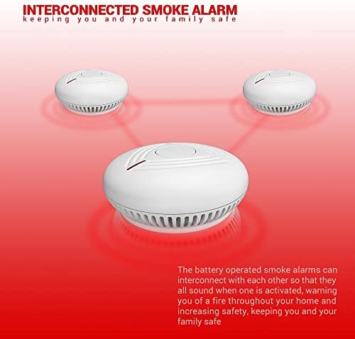 ANKA Wireless Interlinked Smoke Alarm and Heat Alarm(2*AJ-762SI4 and AJ-718),10-Year Battery,Scotland Law Compliant, Conforms to EN 14604 Standard and BS 5446 Standard,Easy Set Up