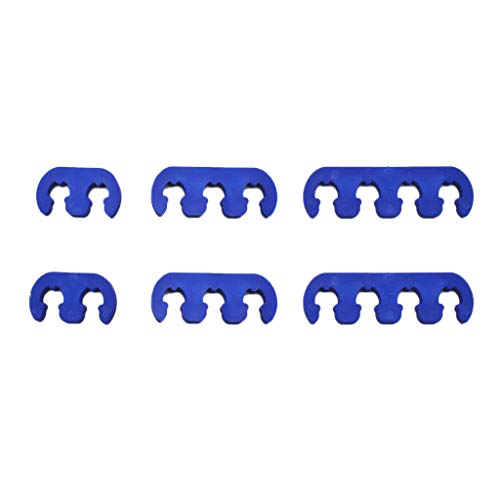Homyl 6 peças de separadores de fio de vela de ignição azul, 7 mm, 8 mm, 9 mm, universal para