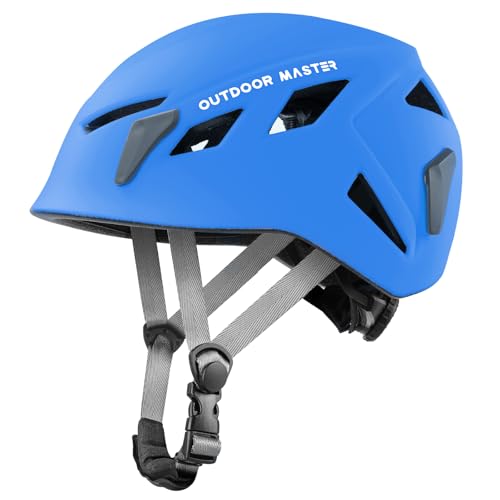 Image of OutdoorMaster Rock Climbing Helmet Adults Mountaineering Helmet Arborist Helmet Hiking Caving Search and Rescue Tree Climbing Helmet Adjustable