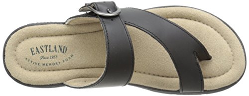 Eastland Womens Tahiti Thong Flip Flop Sandals, Black, 8 Us #TOP4