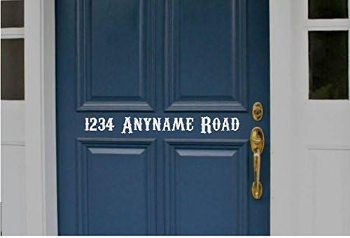 StickerLoaf Brand Front Door Family Name Street Number Decal sticker DECALS Mail Box House Address