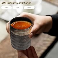PRETYZOOM Japanische Teetasse Handbemalt Retro Stil 3.94X2.95 Zoll Keramik Tee Tasse Für Teezeremonie Zuhause Büro Teehaus Geschenk – Ansicht 2
