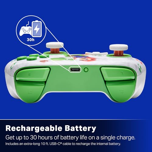 Image of PowerA Advantage Wireless Controller for Nintendo Switch 2 - Mario & Yoshi, Officially Licensed, Hall Effects, Mappable Buttons, Pro Controller, C Button, Motion Controls