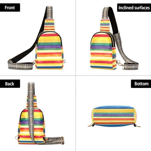 Accessoire Pride Month à rayures colorées avec finitions soignées pour costume - 3