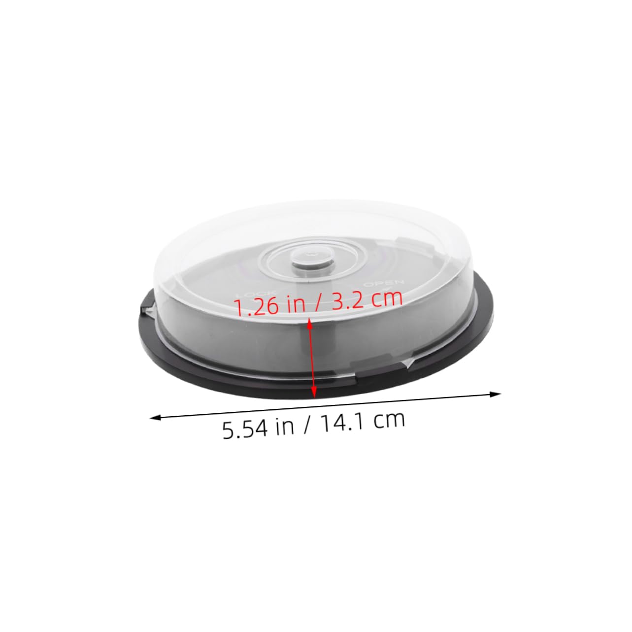 Garneck Boîtes de Rangement pour DVD en PP, Lot de 4pcs, Capacité 10 Disques, Élégant et Pratique pour Bureau et Maison, Protection et Organisation des CD/DVD
