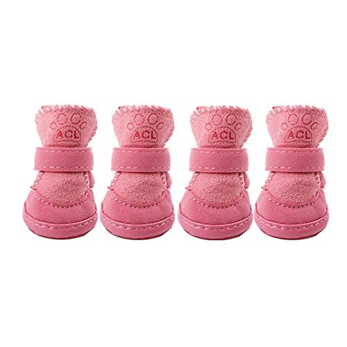 Wowobjects® Warm Winter Snow Boots Non-Slip Silicone Shoes for Small Bread Dogs and Also for Cats (Pink) Pack of 4Pcs (B08NPSRM6N) Amazon Price History, Amazon Price Tracker