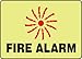 Fire Alarm (W/Graphic) .125 Polycarbonate Sign