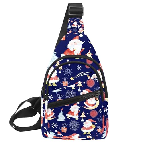Mochila cruzada de Papá Noel unisex: espacio compacto para tus pertenencias
