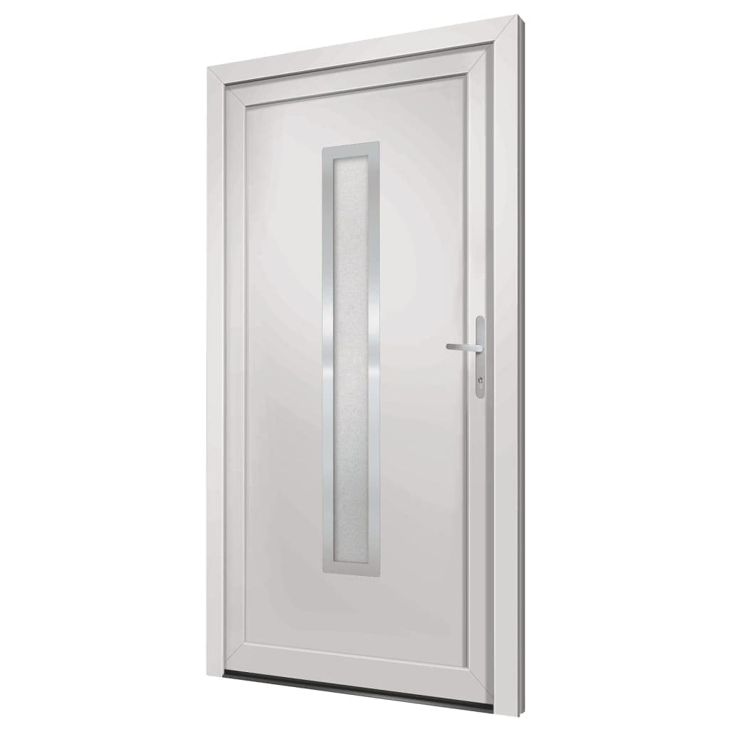 Porte d entrée blanc 98x190 cm PVC