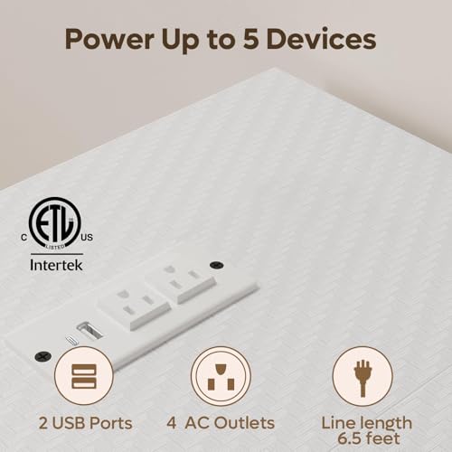 Bestier-Gaming-Desk-with-Power-Outlets-42-L-Shaped-Gaming-Desk-with-LED-Lights-Desk-with-Reversible-Storage-Shelves-Hooks-for-Small-Spaces-Bedrooms-Offices-Carbon-Fiber-White