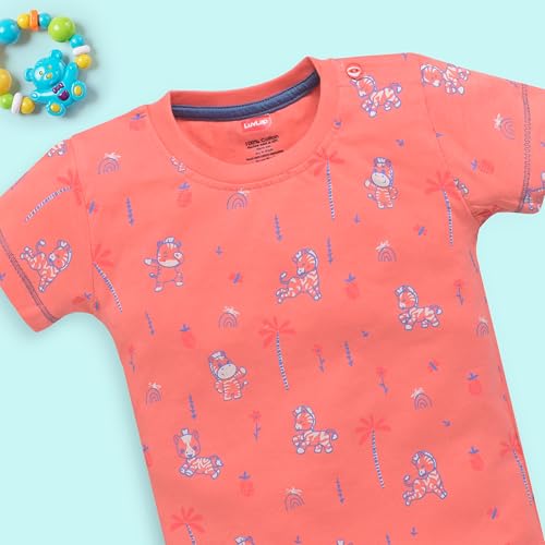 Image of LuvLap Baby Boys Regular Fit 100% Cotton Half Sleeves Boys T-Shirts and & Shorts Set Pack of 3