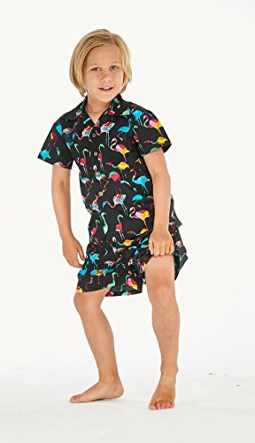 Image of Boys' Aloha Luau Shirt Cabana Set in Signature Prints | 100% Cotton; Button Front Shirt; Signature Tropical Prints; Lightweight Comfort; Vacation Ready